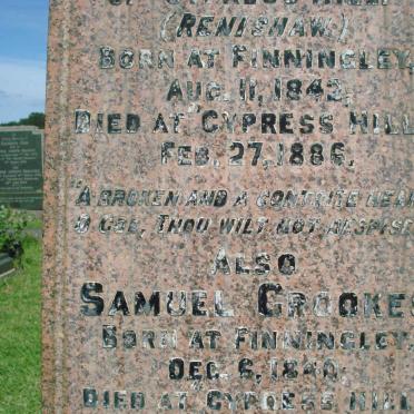 CROOKES Samuel 1840-1906