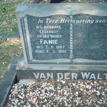 WALT Fanie, van der 1907-1982