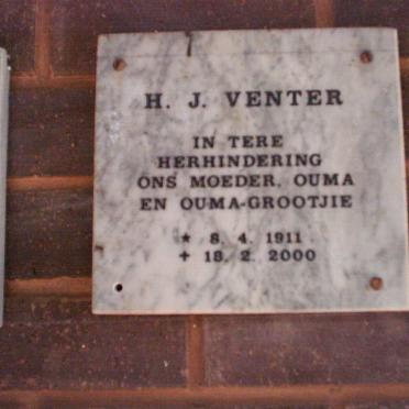 VENTER H.J. 1911-200
