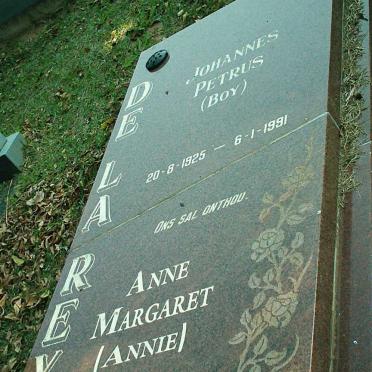 REY Johannes Petrus, de la 1925-1991 &amp; Anne Margaret 1926-2004
