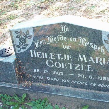 COETZEE Heiletje Maria 1903-1990