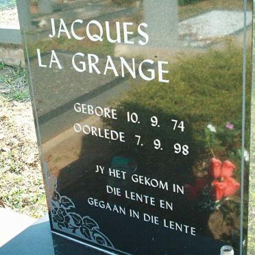 GRANGE Jacques, la 1974-1998