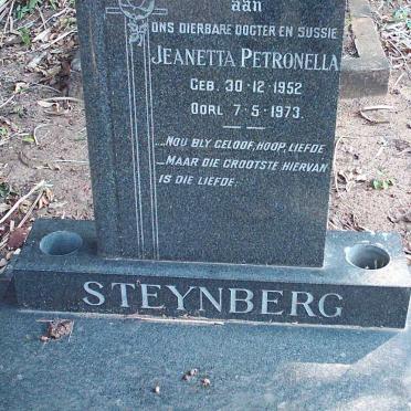 STEYNBERG Jeanetta Petronella 1952-1973