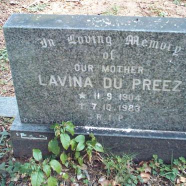 PREEZ Lavina, du 1904-1983