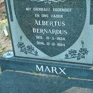 MARX Albertus Bernardus 1934-1984