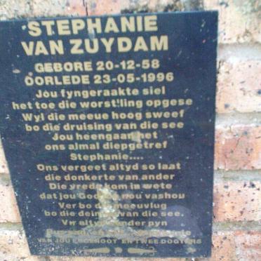 ZUYDAM Stephanie, van 1958-1996