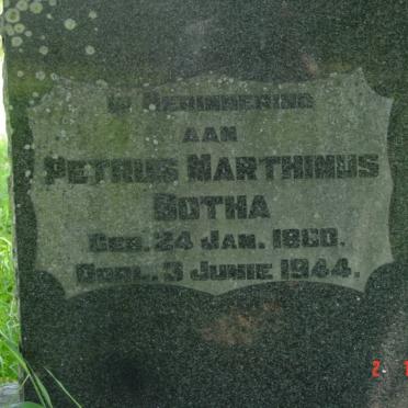 BOTHA Petrus Marthinus 1880-1944