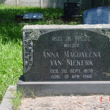 NIEKERK Anna Magdalena, van 1878-1966