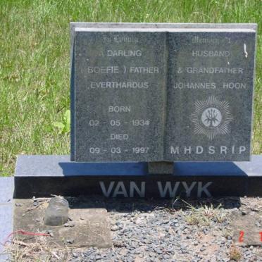 WYK Everthardus Johannes Hoon, van 1934-1997