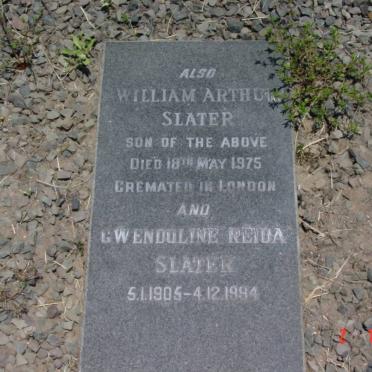 SLATER William Arthur -1975  &amp; Gwendoline  R. 1905-1994