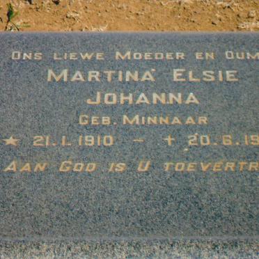 ? Martina Elsie Johanna nee MINNAAR 1910-1976