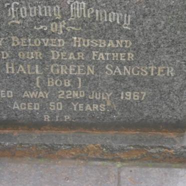 SANGSTER Robert Hall Green -1967 :: SANGSTER Terry nee WOOLAHAN 1920-1999