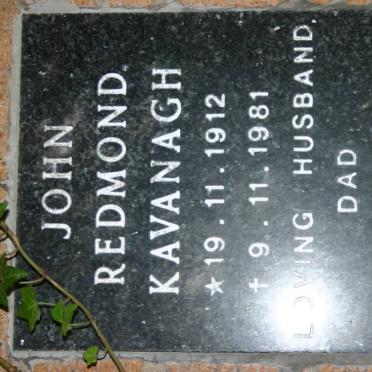 KAVANAGH John Redmond 1912-1981