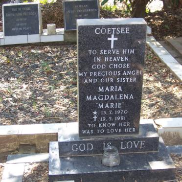 COETSEE Maria Magdalena 1970 - 1991