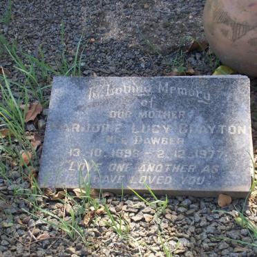 CLAYTON Marjorie Lucy nee DAWBER 1898-1977