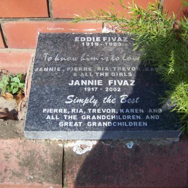 FIVAZ Eddie 1919-1993 &amp; FIVAZ Jannie 1917-2002