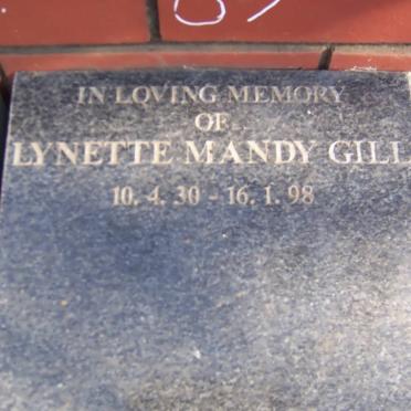GILL Lynette Mandy 1930-1998