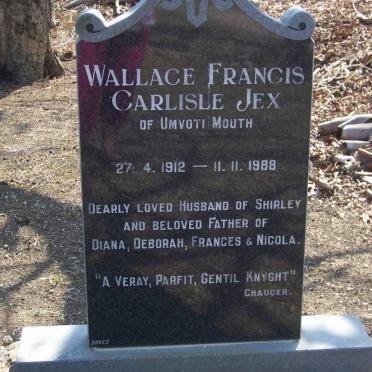 JEX Wallace Francis Carlisle 1912-1988