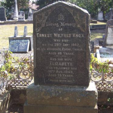KNOX Ernest Wilfred -1942 &amp; Elizabeth -1949