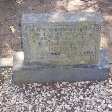 PIETERSEN David Arnoldus 1930-1979