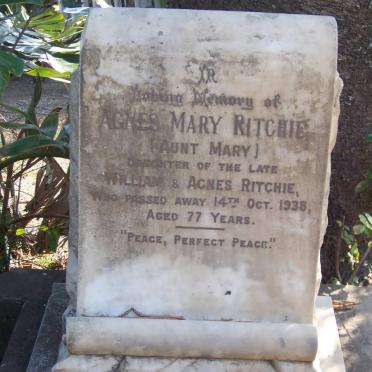 RITCHIE Agnes Mary -1938