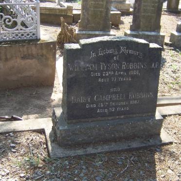 ROBBINS William Tyson -1966 &amp; Daisy Campbell -1982