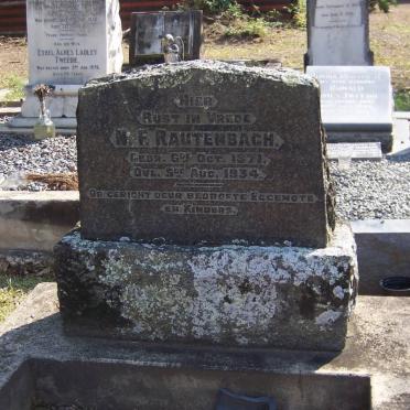 RAUTENBACH N.F. 1871-1934