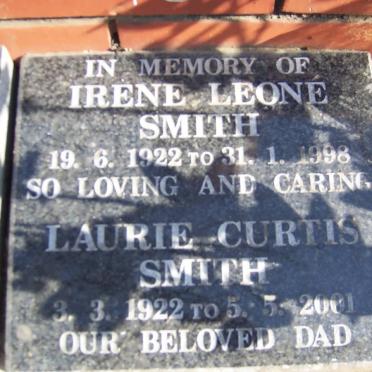 SMITH Laurie Curtis 1922-2001 &amp; Irene Leone 1922-1998