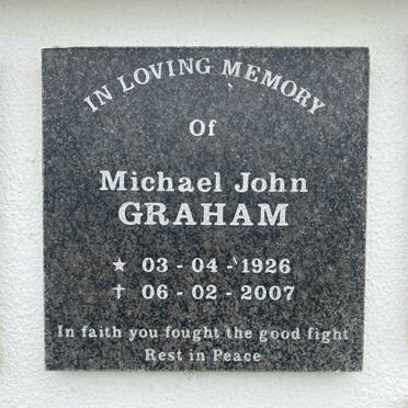 GRAHAM Michael John 1926-2007