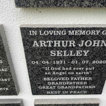SELLEY Arthur John 1931-2020