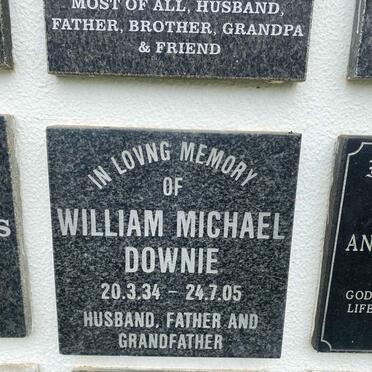 DOWNIE William Michael 1934-2005
