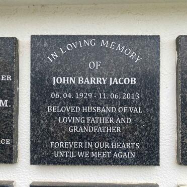 JACOB John Barry 1929-2013