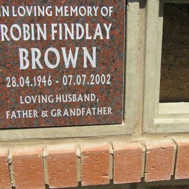 BROWN Robin Findlay 1946-2002