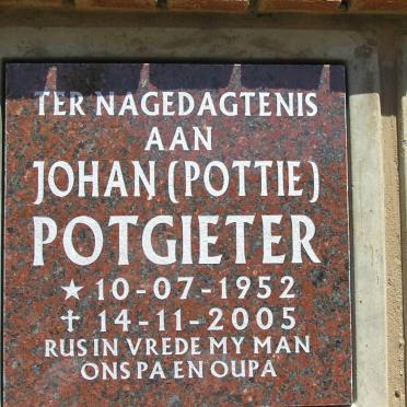 POTGIETER Johan 1952-2005