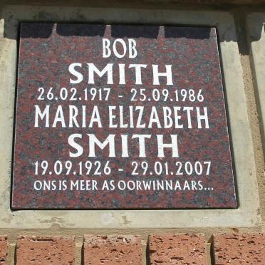 SMITH Bob 1917-1986 &amp; Maria Elizabeth 1926-2007