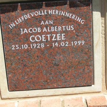 COETZEE Jacob Albertus 1928-1999