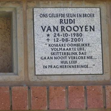 ROOYEN Rudi, van 1980-2001