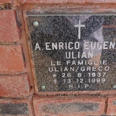 ULIAN A. Enrico Eugenio 1937-1999