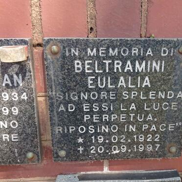 EULALIA Beltramini 1922-1997