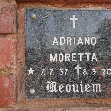 MORETTA Adriano 1937-2011