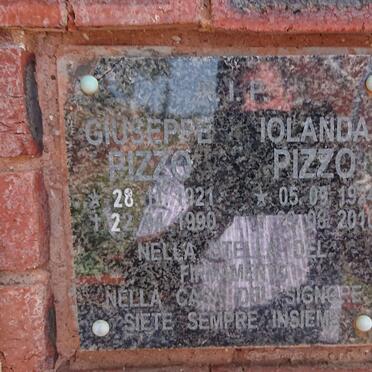 PIZZO Giuseppe 1921-1990 & Iolanda 1924-2010