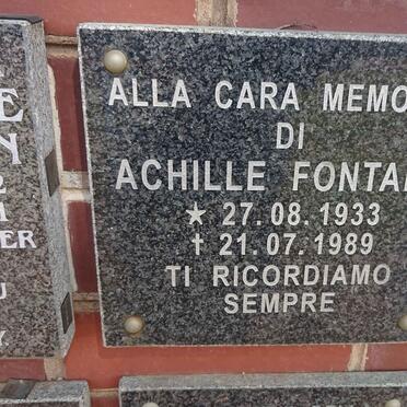 FONTANA Achille 1933-1989