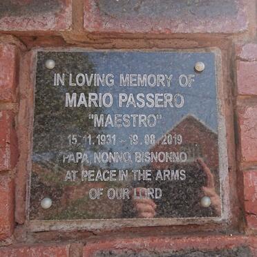 PASSERO Mario 1931-2019