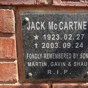 McCARTNEY Jack 1923-2003