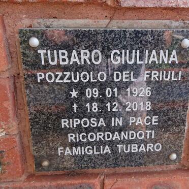 GIULIANA Tubaro 1926-2018