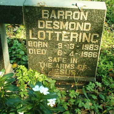 LOTTERING Barron Desmond 1983-1986