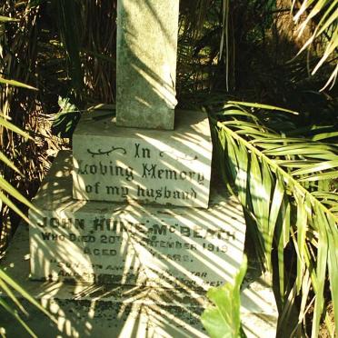 McBEATH John Hume  -1919