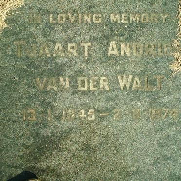 WALT Tjaart Andries, van der 1945-1974