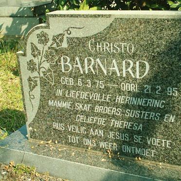 BARNARD Christo 1975-1995