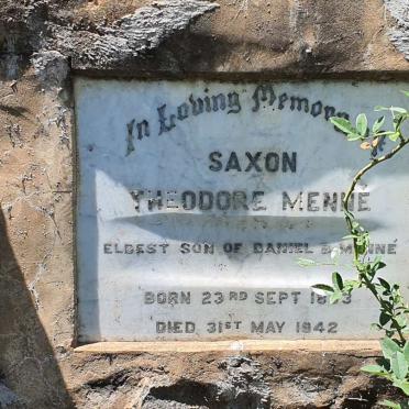 MENNE Saxon Theodore 1893-1942